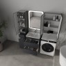 Тумба подвесная STYLE LINE "Атлантика 60", Люкс Плюс графит с раковиной Атлантик 60  
