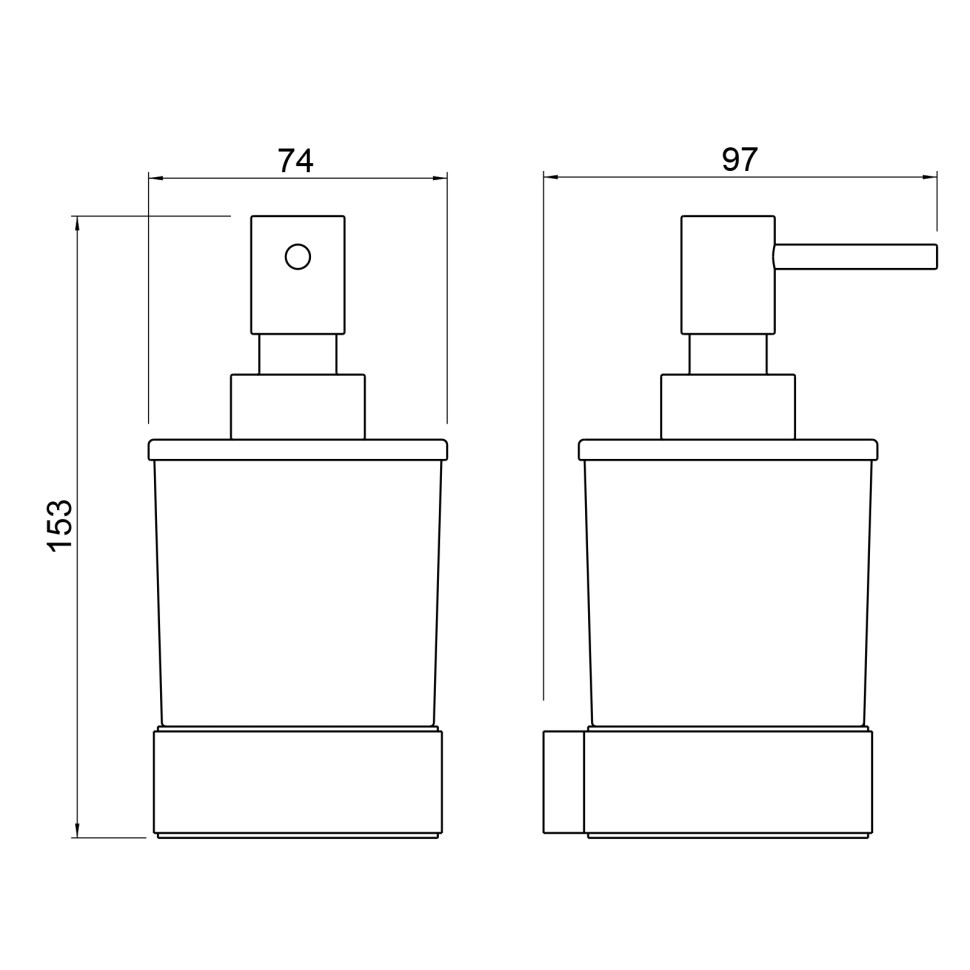 Дозатор Timo Selene 14039/03 черный