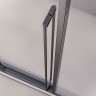 Душевой угол раздвижной Veconi Premium Ptato 300 SP GR-R, 1700х800x2000, брашированный графит, стекло прозрачное