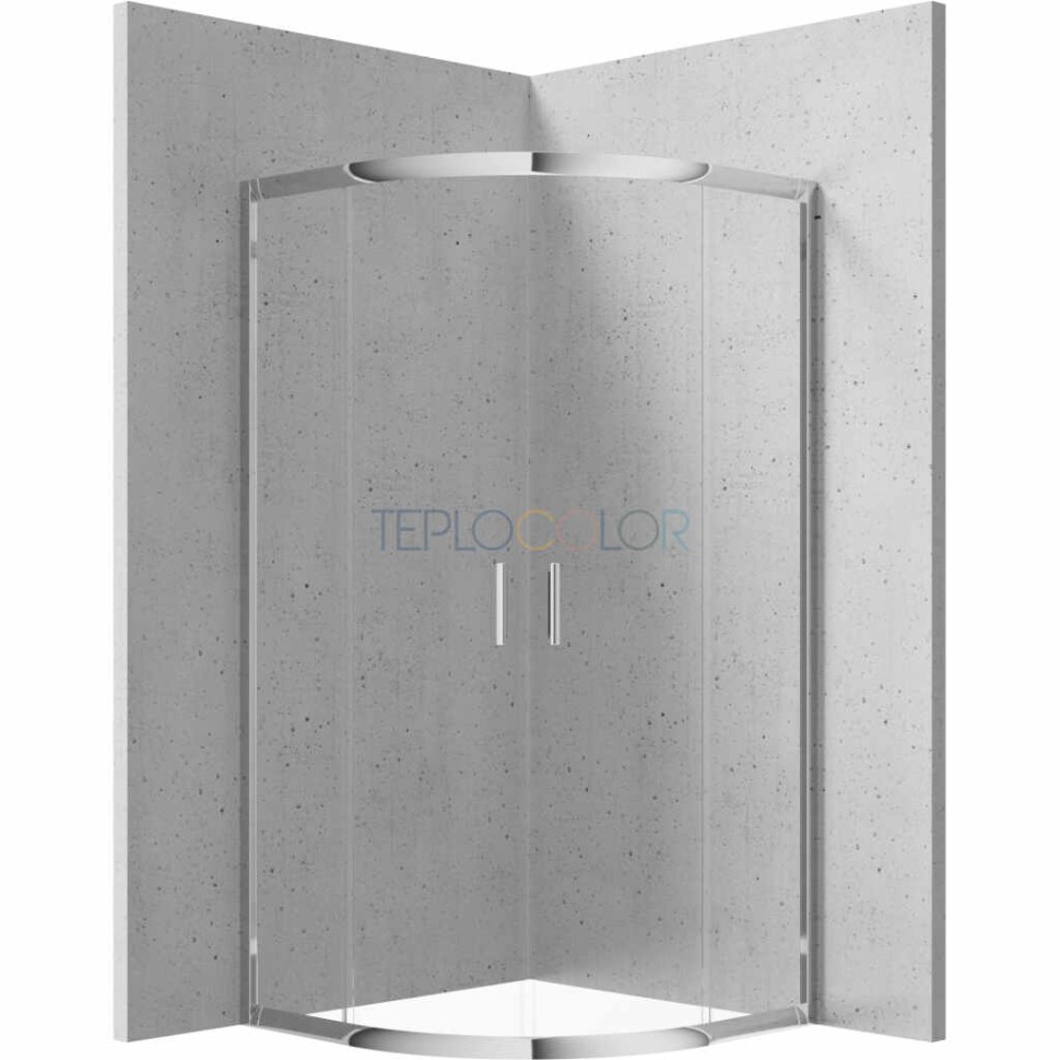 Душевая кабина, полукруглая, 80x80 см