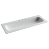 Раковина накладная мебельная CERAMICANOVA Grace прямоугольная 1210x457x137 с тремя отверстиями под смеситель цвет белый CN7024