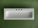 Раковина накладная мебельная CERAMICANOVA Grace прямоугольная 1210x457x137 с тремя отверстиями под смеситель цвет белый CN7024