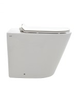 AQM3001 Унитаз напольный приставной сиденьем SoftClose, технология смыва Rimless. 580x370x430