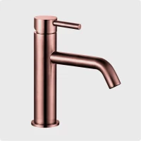 AQM6210BC Siena Смеситель для раковины однорычажный 82мм, медь шлифованная