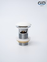 Донный клапан Gid с переливом Wh100-1 71102K белый 7x7x10