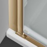 Душевая дверь Alpha VDP-3AL900CLG, брашированное золото, стекло прозрачное