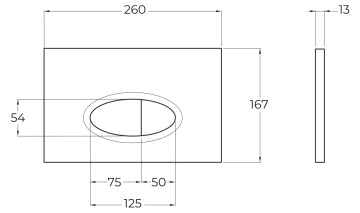 Кнопка смыва BelBagno BB051CR, хром глянец