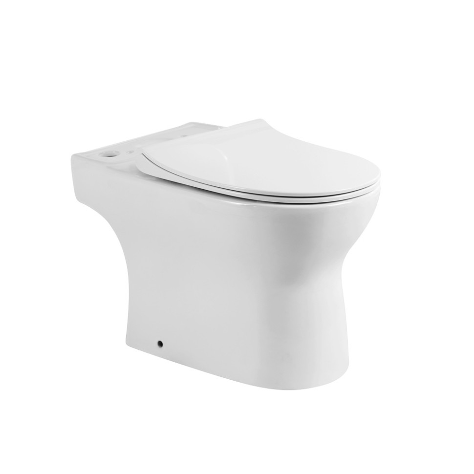 Чаша напольного унитаза с сиденьем BelBagno STEAM BB130CPR/SC