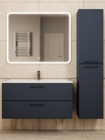 Тумба под раковину для ванной Uperwood Foster New 100 см, подвесная, черная