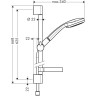 Душевой гарнитур Hansgrohe Croma 100 1jet/Unica 27717000 хром