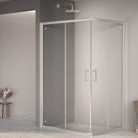 Душевой уголок RGW 80х120х185 см PA-146 Прямоуг., Хром, Прозрачное, 6 мм Easy Clean (020814682-11)