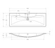 Раковина из искусственного камня BelBagno BB1200/455-LV-ART-ALR-NERO, чёрная матовая