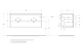 База под раковину подвесная BelBagno KRAFT-1200-2C-SO-2-RNN Rovere Nebrasca Nature
