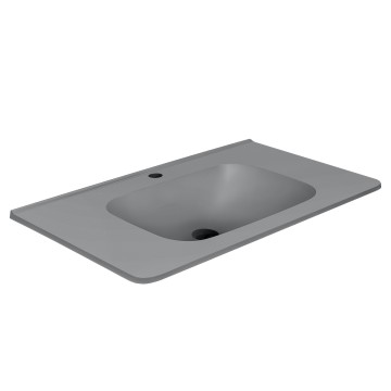 Раковина Vincea VCB-2VP800G из кварцевого камня, цвет серый