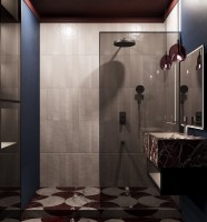 Душевой комплект Domus VSFW-5DM1GM встраиваемый, 3 режима, вороненая сталь