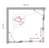 Душевой уголок BelBagno LUCE-AH-22-110/100-C-Cr