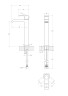 Смеситель для накладной раковины CEZARES PORTA-LC-01-W0