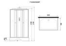 Душевая кабина Niagara Promo P120/90/26Q/MT (120х90х215) 4 места