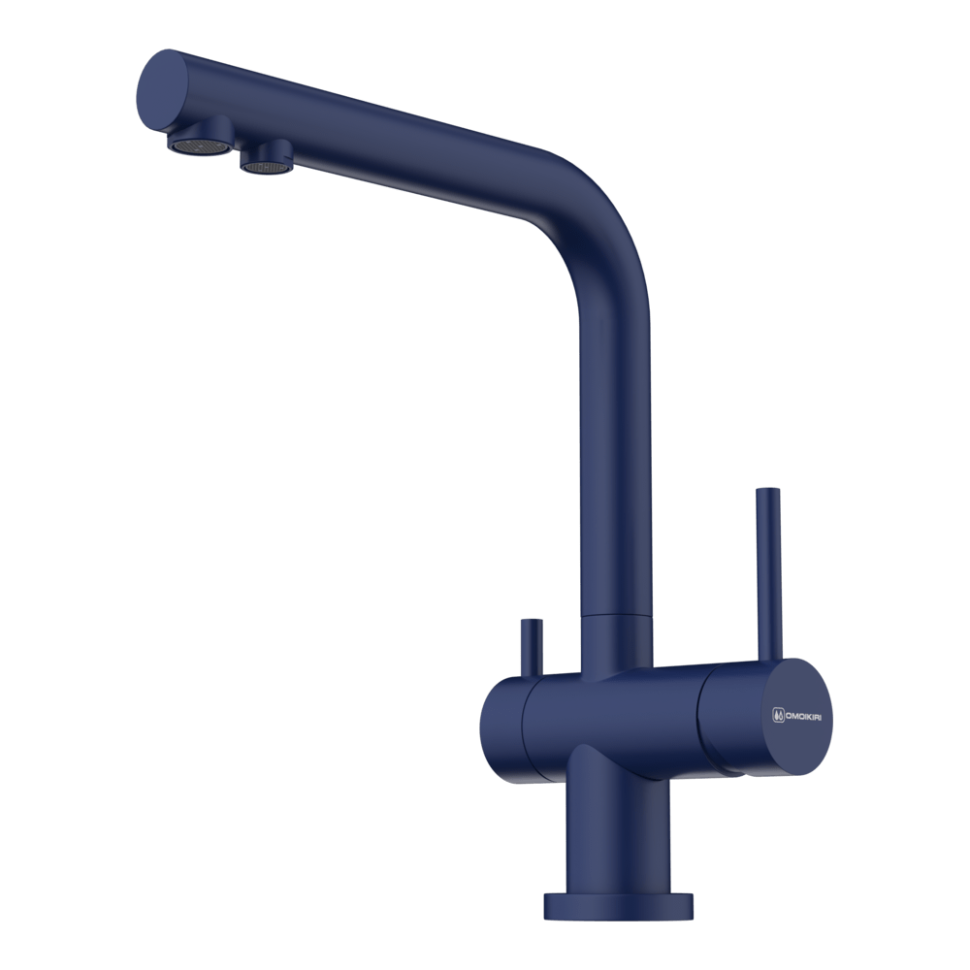 Смеситель для кухни Omoikiri Nagano-IB латунь/indigo blue