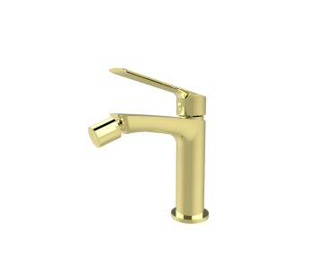 Смеситель для биде Demm SLEEK, однорычажный, с донным клапаном, золото