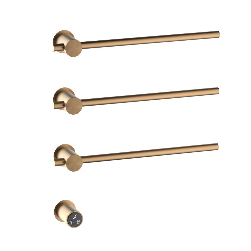 Полотенцесушитель электрический, встроенный Timo Saona 030/19SM розовое золото