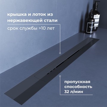 Душевой трап, обрезной RGW SDR-53Gr