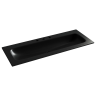 Раковина накладная мебельная CERAMICANOVA Grace прямоугольная 1210x457x137 с тремя отверстиями под смеситель цвет черный матовый CN7024MB