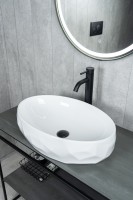 Раковина Gid 9030wx 51241 накладная белая 60x40x15