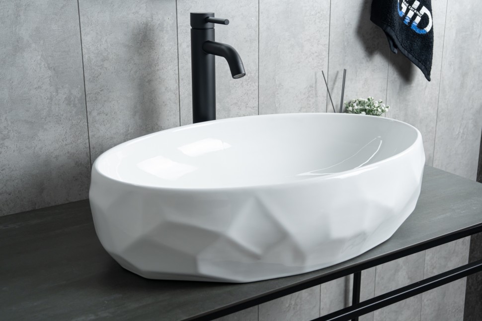 Раковина Gid 9030wx 51241 накладная белая 60x40x15