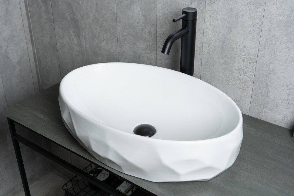 Раковина Gid 9030wx 51241 накладная белая 60x40x15