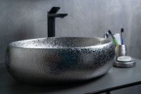 Раковина Gid 9030s 52235 накладная хром 48x34x15