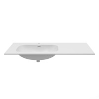 Раковина Vincea Elise VCB-4EL100MW-L, Corian левая, цвет белый матовый