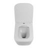Унитаз подвесной безободковый с сиденьем BelBagno DUE 2.0 BB7107CHR/SC