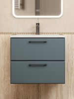 Тумба под раковину для ванной Uperwood Foster New 60 см, подвесная, серый графит