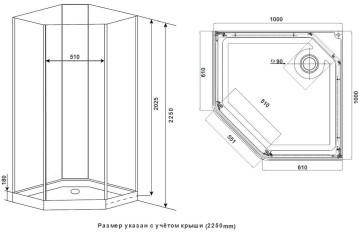 Timo Premium ILMA 701 душевая кабина (100*100*225)