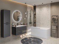 Душевая шторка на ванну CEZARES ECO-O-V-1-80/140-C-Cr