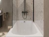 Душевая шторка на ванну CEZARES ECO-O-V-1-80/140-C-Cr