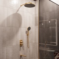 Душевой комплект Domus VSFW-5DM1BG встраиваемый, 3 режима, брашированное золото