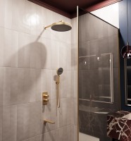 Душевой комплект Domus VSFW-5DM1BG встраиваемый, 3 режима, брашированное золото