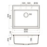 Кухонная мойка Omoikiri Daisen 57-GR Artgranit/leningrad grey