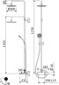Душевая стойка CEZARES LEAF-CVDA-30-01