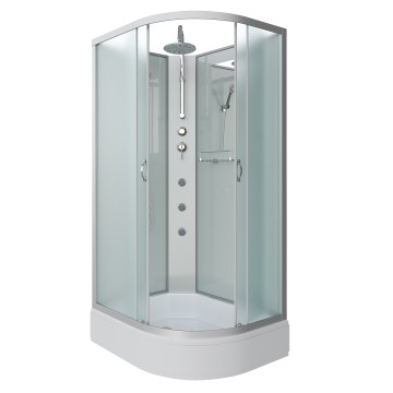Душевая кабина Niagara Classic NG-33194-14LBKTG (110х90х210) средний поддон(26см),стекло матовое,4 места