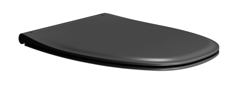 Сиденье для унитаза GSI MODO+ MS84C26 SoftClose, цвет Чёрный матовый Ardesia  