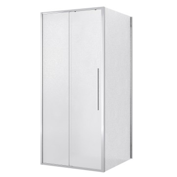Душевое ограждение Niagara Nova NG-65-9CH-CH100-34 (90х100х195) прямоугольник,хром,дверь раздвижная,стекло шиншилла,2 места