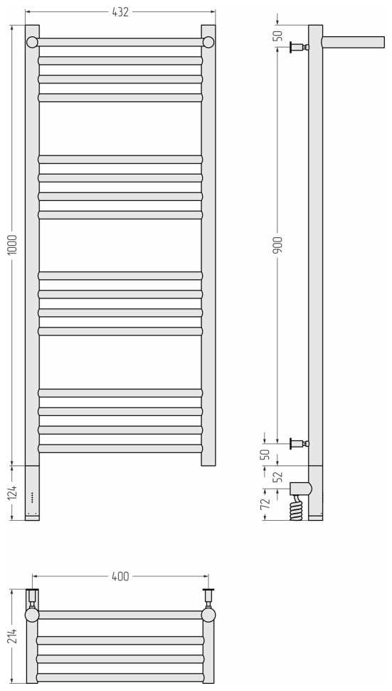 Богема с полкой 3.0 1000х400 / МЭМ левый