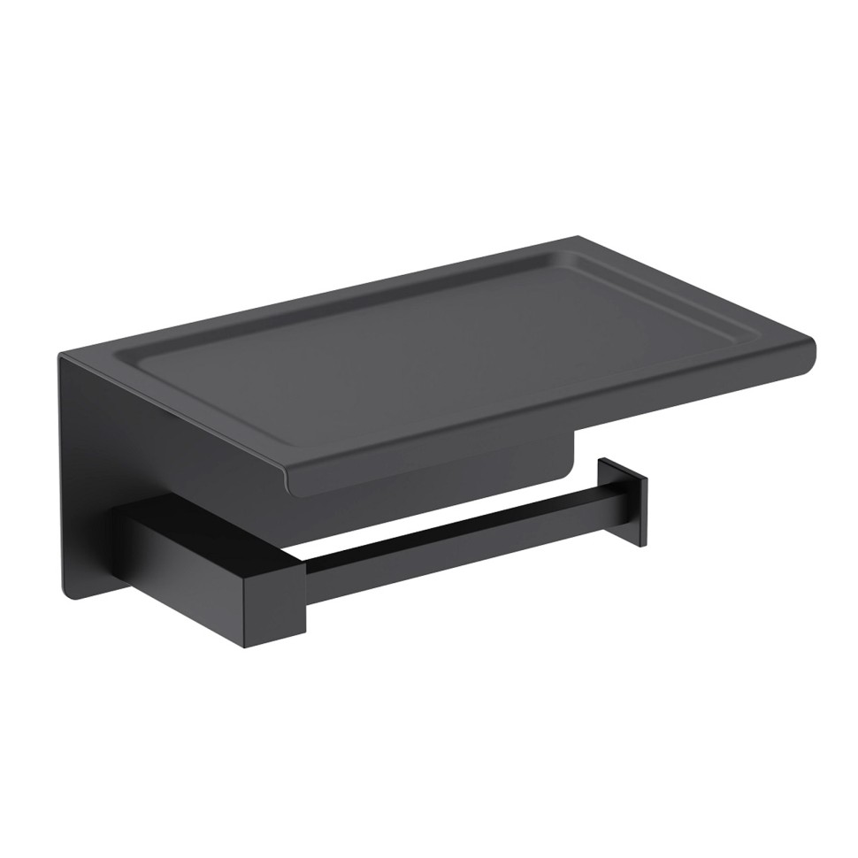 Бумагодержатель с полкой для телефона Timo Selene 14044/03 черный