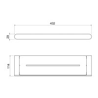 Полка Timo Saona 13073/16 белый матовый
