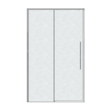 Дверь в нишу Grossman Galaxy 100.K33.01.120.10.02 (120х195) хром,стекло шиншилла,раздвижная, 1 место