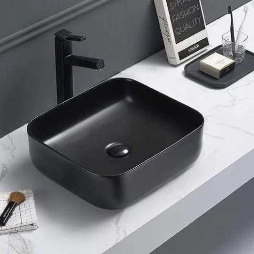 Раковина Ceramalux 2106, цвет черный