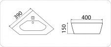 Умывальник CeramaLux 7012J